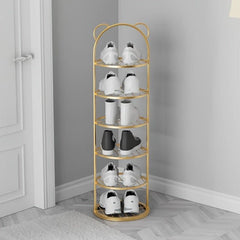 1pc Space - Saving Shoe Rack, Multi - Layer Simple Metal Shoe Organizer, Durable And Sturdy Narrow Shoe Cabinet For Home Entryway, 93cm/36.61inch Tall Storage Solution - Nimall