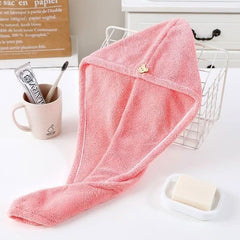 Hair Drying Hat: Quick-Dry Microfiber Towel Cap Hat for Super Absorption