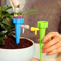 1pc/10pcs, Automatic Drip Spikes Plant Watering Tools Irrigation System Flower Garden Supplies Plant Watering Adjustable Home Self - Watering Device, Color Random - Nimall