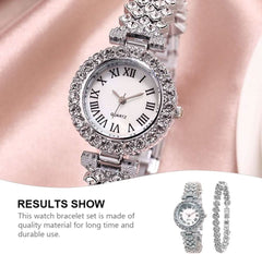 2 Pieces of Shining Luxury Quartz Crystal Classic Watches - Nimall