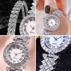 2 Pieces of Shining Luxury Quartz Crystal Classic Watches - Nimall