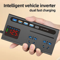 200W Car Inverter 12V DC To 110V/24V DC To 220V Power Converter - Nimall