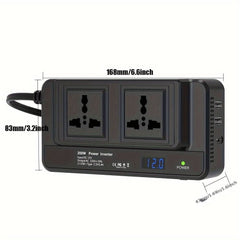 200W Car Inverter EU Socket PD20W Type - C With 2 AC Outlets 2 USB Ports - Nimall