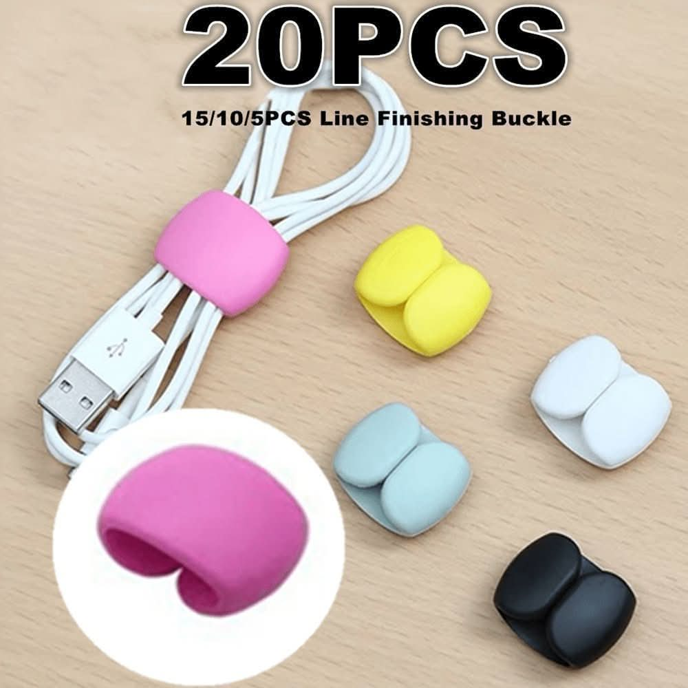 20/10/5/2pcs New Wire Storage And Sorting Travel Data Cable Hub Decoration Headset Charging Cable Winding Storage Buckle Multi - function Winding Device - Nimall