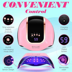 208W LED Professional UV Nail Lamp Pink OV002 - Nimall