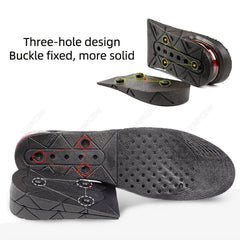 3 - 9cm Invisible Height Increase Insole Cushion Height Adjustable Shoe Heel Insoles Insert Taller Support Absorbant Foot Pad - Nimall