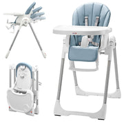 3 - in - 1 Foldable Baby High Chair with Removable Seat & Tray LK048 - Nimall