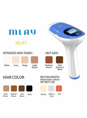 3 - in - 1 Home Laser Hair Removal Device Blue NE126 - Nimall