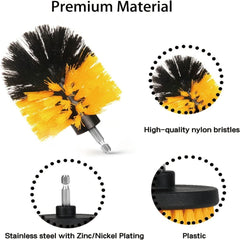 3/5/8/22pcs, Drill Brush Attachment Set, Power Scrubber Brush + Extend Long Attachment, Brush Drill Attachment, Power Cleaning Scrub Brush For Bathroom, Tub, Tile, Corner, Floor - Nimall