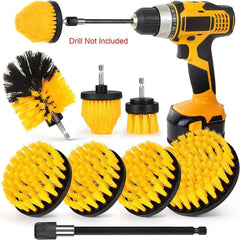 3/5/8/22pcs, Drill Brush Attachment Set, Power Scrubber Brush + Extend Long Attachment, Brush Drill Attachment, Power Cleaning Scrub Brush For Bathroom, Tub, Tile, Corner, Floor - Nimall