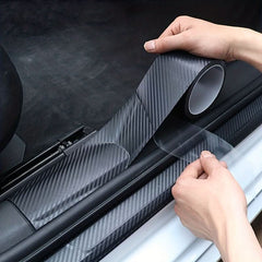 3D Carbon Fiber Sticker Car Threshold Protective Film Anti Scratch Waterproof Matte Black Nano Sticker For Car Body - Nimall