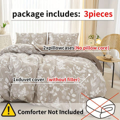 3pcs Duvet Cover Set(1*Duvet Cover + 2*Pillowcase, Without Core) - Nimall