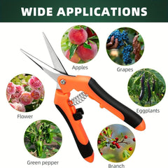 3PCS Garden Pruning Shears Set - Stainless Steel Professional Gardening Scissors 50% - Nimall