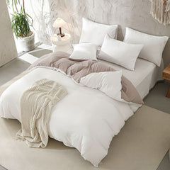 3pcs Polyester Color Patchwork Duvet Cover Set - Nimall