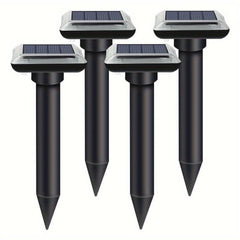 4 Pack Ultrasonic Solar Snake Rat Repeller 50% - Nimall