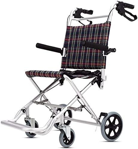 generic Propelled Wheelchair Folding Lightweight Aluminum Alloy with Rust and Corrosion Resistant Small Wheelchair