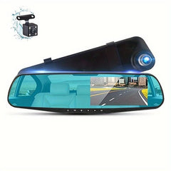 4.3 Inch 1080P Ultra Clear Large Screen Dual Recording Car Recorder - Nimall