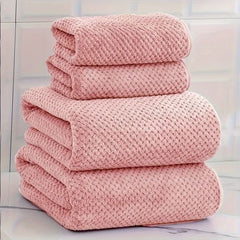 4pcs Luxury Pineapple Mesh Towel Set - Nimall