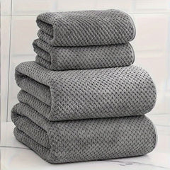 4pcs Luxury Pineapple Mesh Towel Set - Nimall