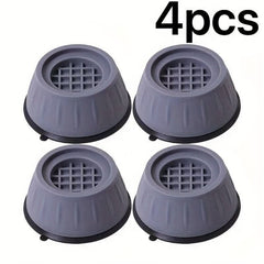 4pcs/set Of Round Anti - Vibration Pads - Anti Shock And Noise Cancelling, Durable Plastic Material Accessory, Stabilizing Washing Machine Support For Reduced Vibration And Noise For Washing Machine - Nimall