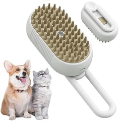 3-in-1 Cat Steam Brush with One-Button Spray