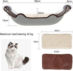 Cat Window Perch,Balcony Cat Seat with Strong Suction Cups, for Cats Up to 10kg (Single layer)