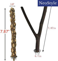 4 pcs/5 pcs Natural Wood Perches for Birds,Bird Parrot Stand Toy