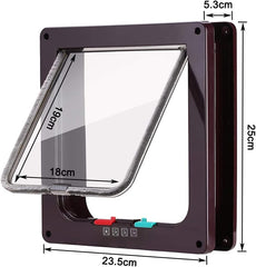 Large Cat Door, (25 * 23.5 * 5.3cm) Interior and Exterior Pet Door