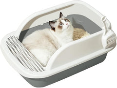 Cat Litter Box, With Cat Litter Shovel Cat Sandbox Cat Toilet