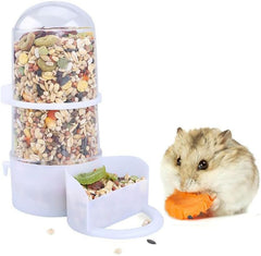 Automatic Hamster and Small Animal Feeder, Bird Food Bowl, Cage Accessories (16 * 14cm)