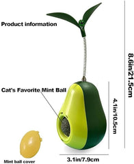 Catnip Toys, Avocado Spinning Removable Catnip Balls