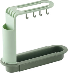Soap Sponge Drain Rack Storage Basket Bag Faucet Holder Adjustable Holder