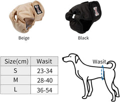 Washable Female Dog Diapers, Reusable Highly Absorbent Girl Heat Diaper
