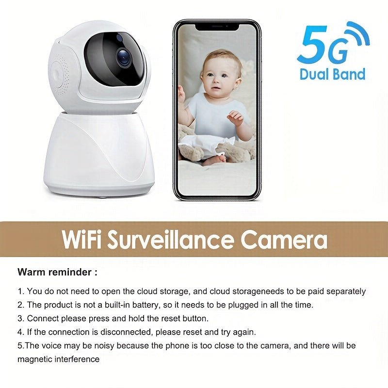 5G HD Dual Band WiFi Home Security Surveillance Camera System - Nimall