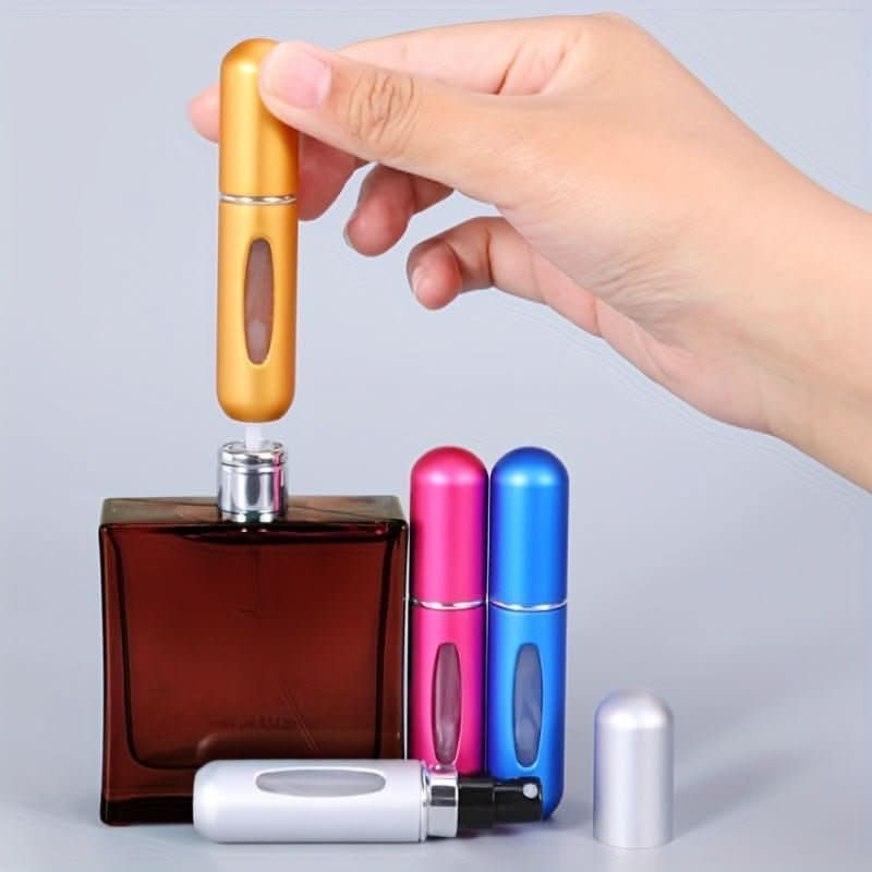 5ml Portable Perfume Spray Bottle - Refillable Mini Atomizer for Travel - Cosmetic Pump Dispenser - Convenient and Easy to Use - Nimall