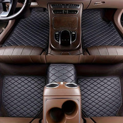 5pcs Car Floor Mats, Universal Waterproof Front & Rear Seats Floor Mats, PU Leather Car Interior Accessories