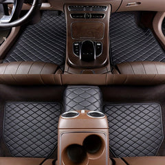 5pcs Leather Car Floor Mats - Universal Full Set Auto Rugs For Interior Accessories AH029 - Nimall