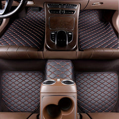 5pcs Leather Car Floor Mats - Universal Full Set Auto Rugs For Interior Accessories AH029 - Nimall