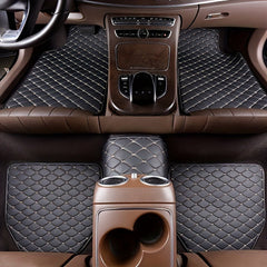 5pcs Leather Car Floor Mats - Universal Full Set Auto Rugs For Interior Accessories AH029 - Nimall