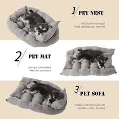 3-in-1 Waterproof Pet Sofa Bed, Large