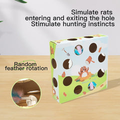 Cat Interactive Toys,Feathered Toy for Indoor Cats,Promotes Cat Exercise(Green)