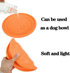 Dog Frisbee,Dog Toy Soft Flying Disc Dual purpose,Sport Outdoor Interactive Dog Toys
