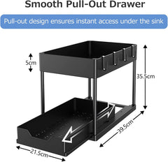2-Tier Pull-Out Under Sink Organizer