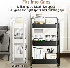 No Assembly Folding Rolling Cart