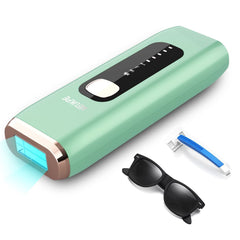 Laser Hair Removal Device at Home Upgraded to 999,900 Flashes Permanent for Facial Legs Arms Bikini Line Whole Body (Green)