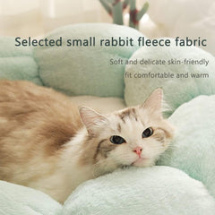 Plush Pet Bed, Cute Warm And Comfortable Sofa Pet Kennel
