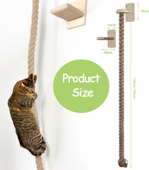 Cat Wall Climbing Rope,1.5m Long Cat Scratcher Rope