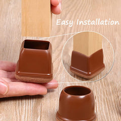 Chair Leg Floor Protectors with Wrapped Felt