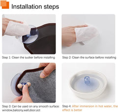 Cat Window Perch,Balcony Cat Seat with Strong Suction Cups, for Cats Up to 10kg (Single layer)