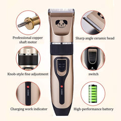 13 Pcs Dog Shaver Clippers, Low Noise Electric Cordless Dog Grooming Supplies